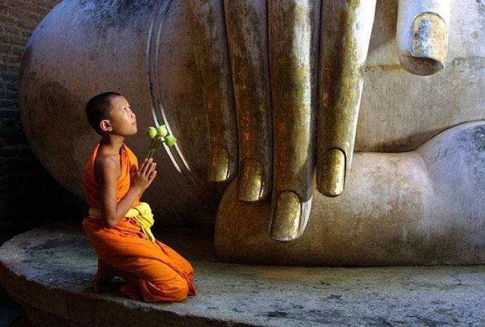 Nằm mơ quỳ lạy trước Phật